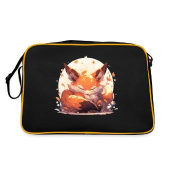 Renard, Renards, Renard, Enfants, Renard, Bébé, Animal, Forêt - Sac Retro - noir/or - Dos