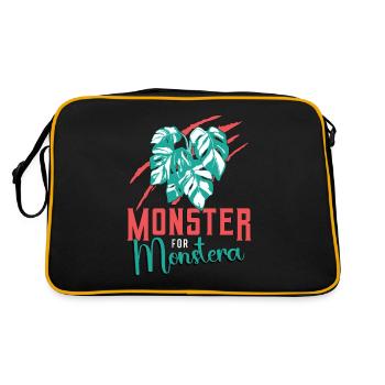 Monstera Monster pour les amateurs de plantes d’intérieur Monstera - Sac Retro - noir/or - Dos