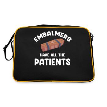 Embalmers Have All Patients Funny - Retro Bag - black/gold - Back
