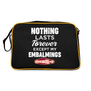 Rien n’est éternel que le mien - Sac Retro - noir/or - Dos