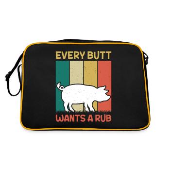 Chaque mégot veut son toucher et son affection - Sac Retro - noir/or - Dos