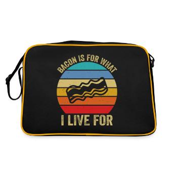 Le jambon est pour l’amateur de culture I live - Sac Retro - noir/or - Dos