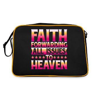 Faith Forwarding All Issues To Heaven 5 - Retro Bag - black/gold - Back