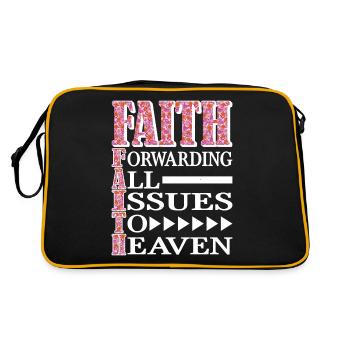Faith Forwarding All Issues To Heaven 6 - Retro Bag - black/gold - Back
