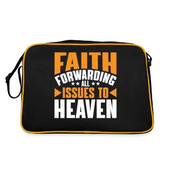 Faith Forwarding All Issues To Heaven 7 - Retro Bag - black/gold - Back