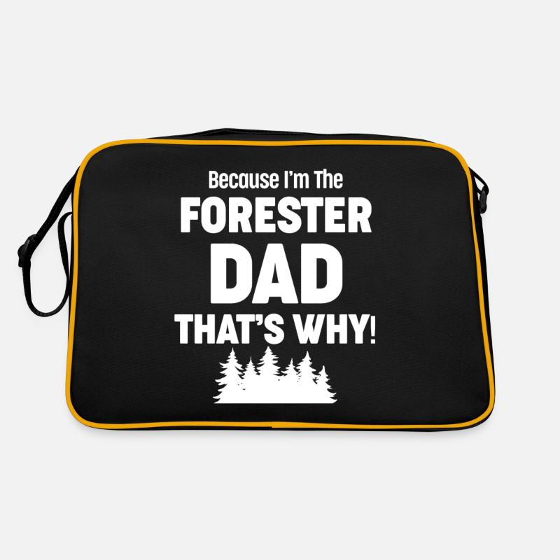 Parce que je suis le papa du forestier, c’est pour ça ! Sac Retro