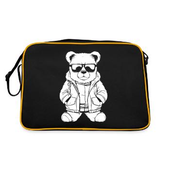 Bear Brown Bear - Retro Bag - black/gold - Back