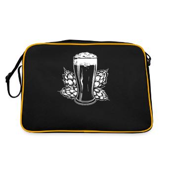 Bière Amateurs de bière - Sac Retro - noir/or - Dos