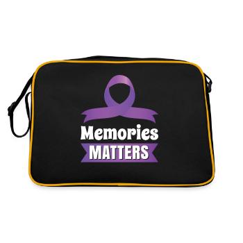 Memories are important - Retro Bag - black/gold - Back