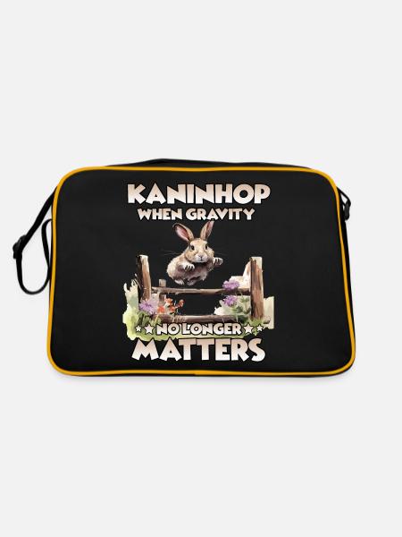 JumpJoy Kaninhop training for your rabbit - Retro Bag - black/gold - Back