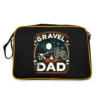 Papa gravel - Sac Retro - noir/or - Dos