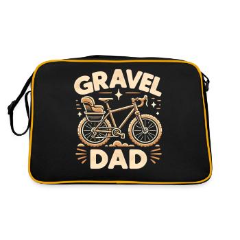 Papa gravel - Sac Retro - noir/or - Dos