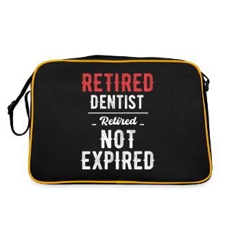 Dentiste retraité, retraité, non - Sac Retro - noir/or - Dos