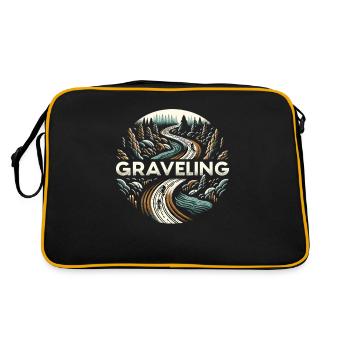 Graveling Gravelbike Gravelbiker Gravel Bike - Sac Retro - noir/or - Dos