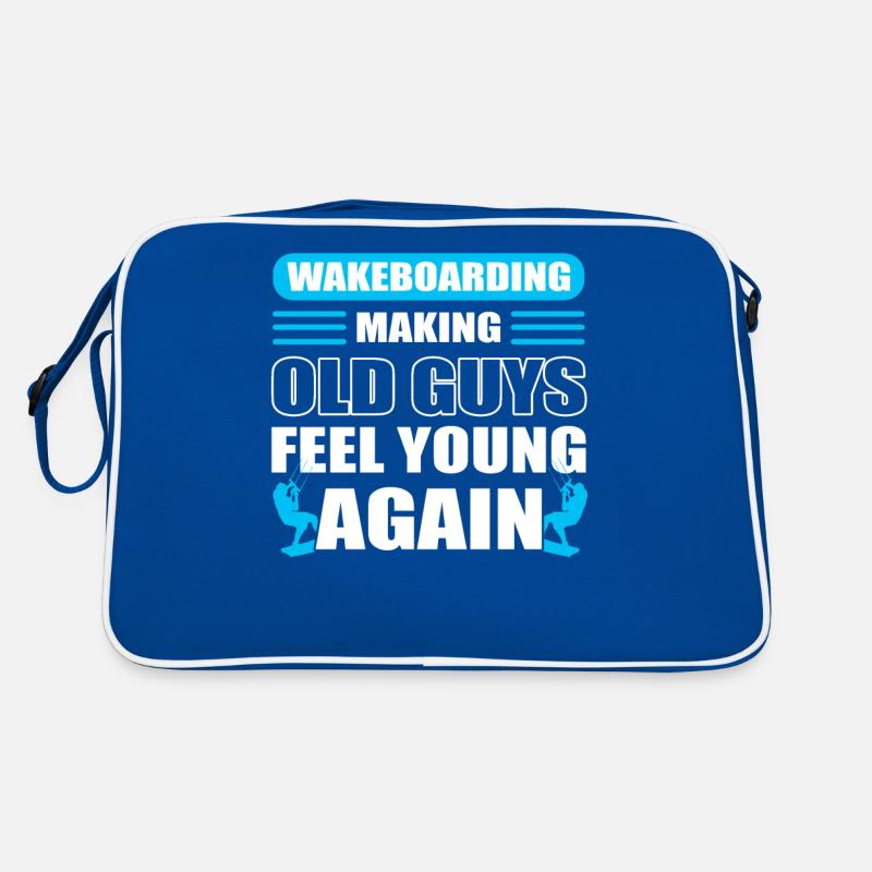 Wakeboarding Making Old Guys Feel Young Again Retro Tasche