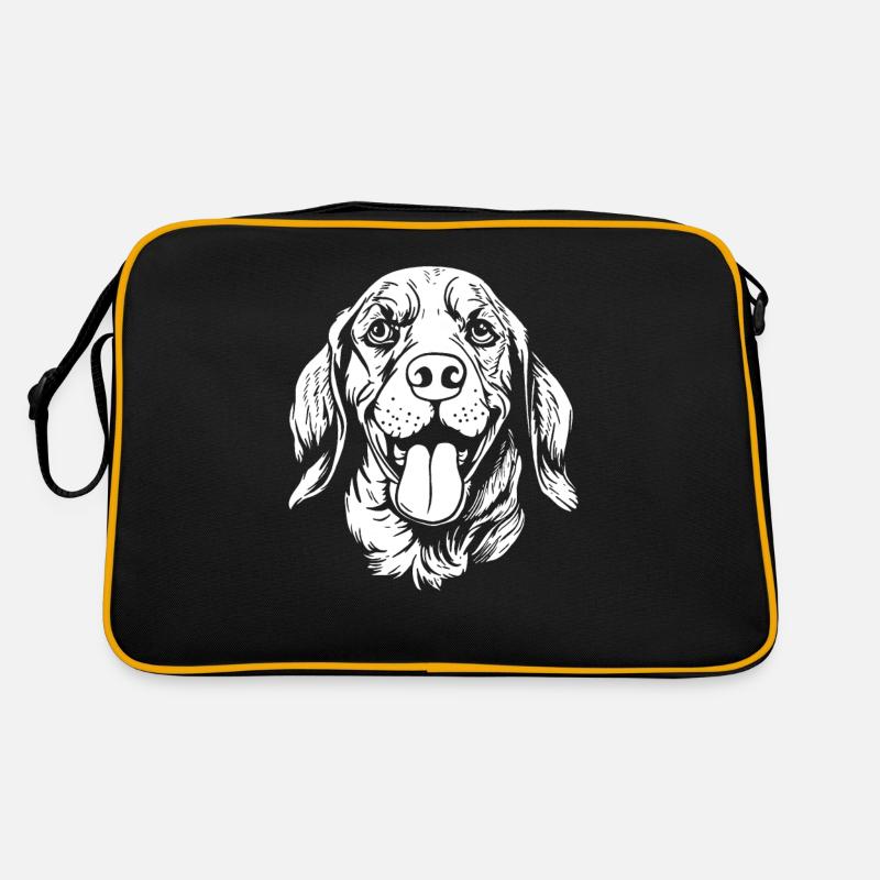 Dog four-legged friend Retro Bag