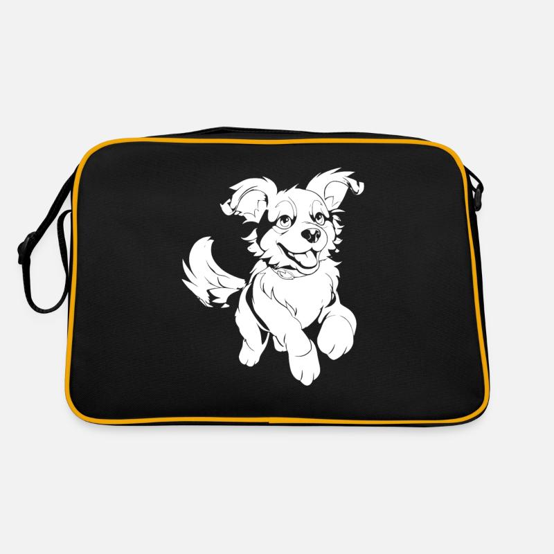 Hund Vierbeiner Retro Tasche