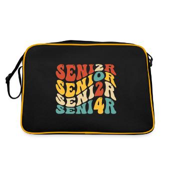 Senior 24 Graduation Class of 2024 Groovy Senior 2 - Retro Bag - black/gold - Back
