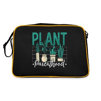 Houseplants Plant Parenthood Botanical Gardening - Retro Bag - black/gold - Back