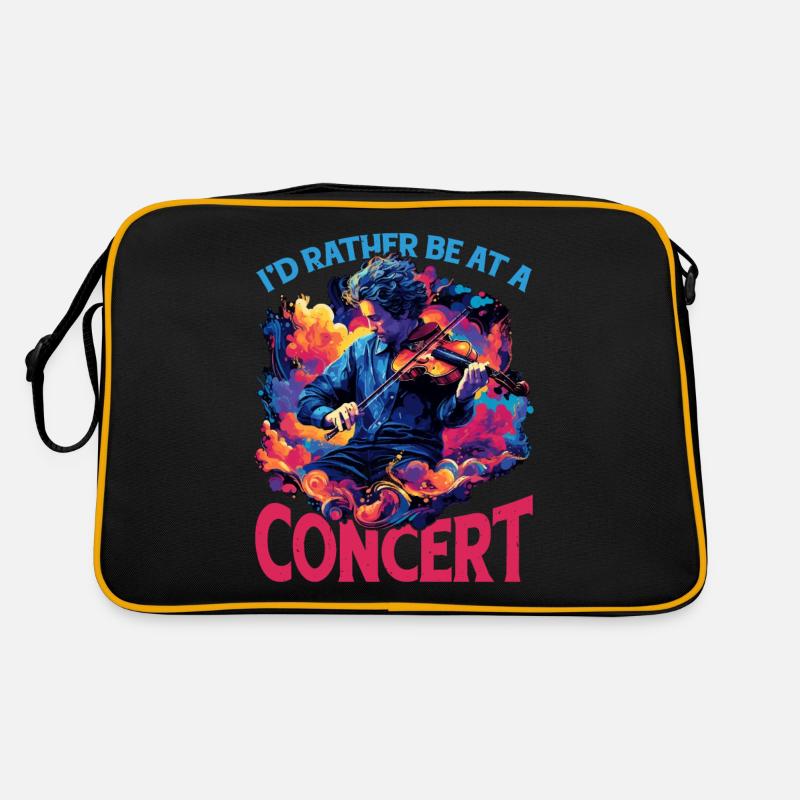 I'd Rather Be At A Concert 9 Retro Bag