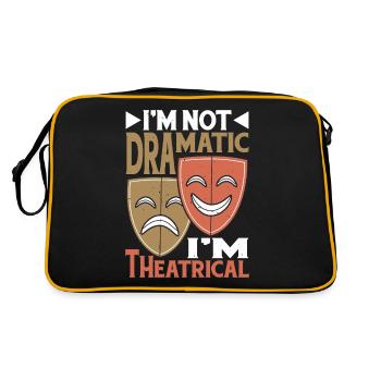 Je ne suis pas dramatique, je suis théâtral 24 - Sac Retro - noir/or - Dos