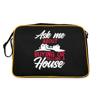 Agent immobilier - Sac Retro - noir/or - Dos