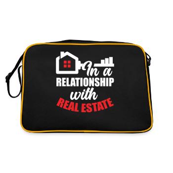 Real Estate Agent Hobby Vocation - Retro Bag - black/gold - Back