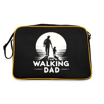 The Walking Dad - Retro Tasche - Schwarz/Gold - Hinten