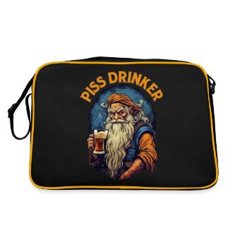 Piss Drinker 39 - Retro Bag - black/gold - Back