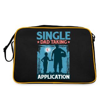 Single Dad Taking Application 5 - Retro Bag - black/gold - Back