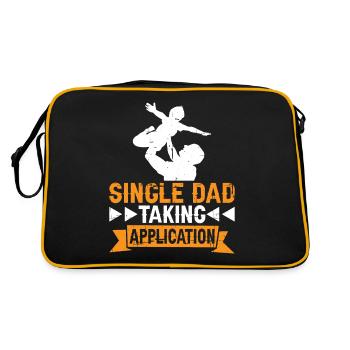 Single Dad Taking Application 7 - Retro Bag - black/gold - Back