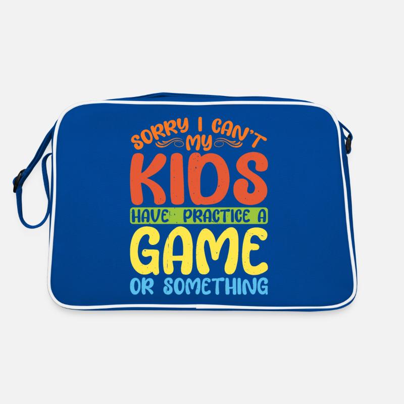 I Can't My Kids Have Practice A Game 52 Retro Tasche