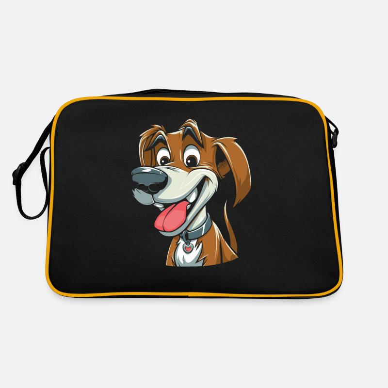 Hund Vierbeiner Niedlich Retro Tasche