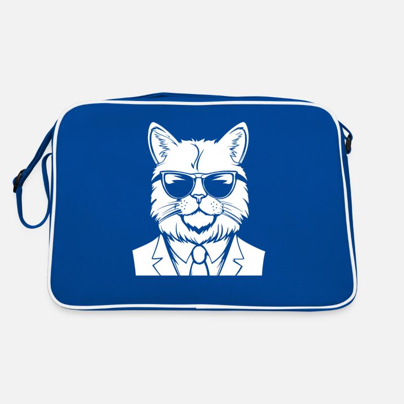 Katze Anzug Retro Tasche