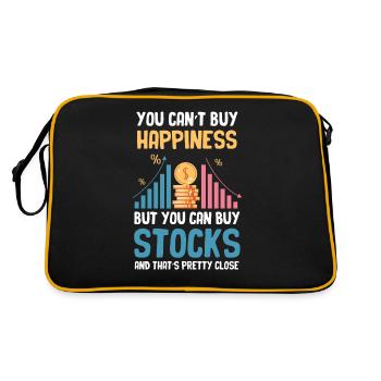 Le bonheur ne s’achète pas, mais on peut acheter des actions - Sac Retro - noir/or - Dos