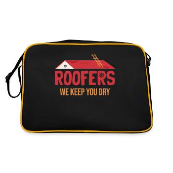 Couvreurs, nous vous gardons au sec entrepreneurs - Sac Retro - noir/or - Dos