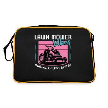 Mower Lawn Mower Vibes Mowing Chillin' Lawn Mowing - Retro Bag - black/gold - Back