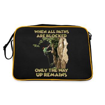 Aventure au sommet en point de mire Toprope - Sac Retro - noir/or - Dos