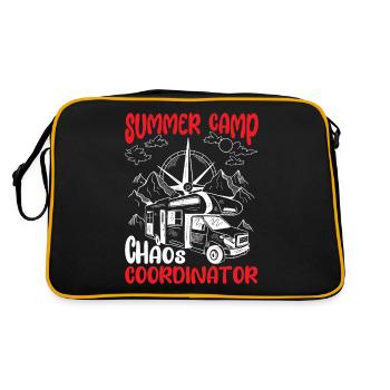 Summer Camp Chaos Coordinator 8 - Retro Tasche - Schwarz/Gold - Hinten
