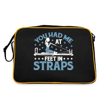You Had Me At Feet In Straps 21 - Retro Bag - black/gold - Back