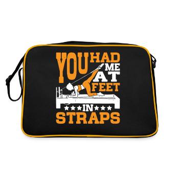 You Had Me At Feet In Straps 23 - Retro Bag - black/gold - Back