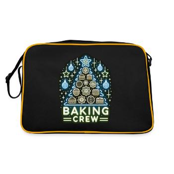 Baking Crew - Retro Tasche - Schwarz/Gold - Hinten