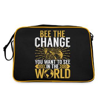Bee Gifts - Retro Bag - black/gold - Back