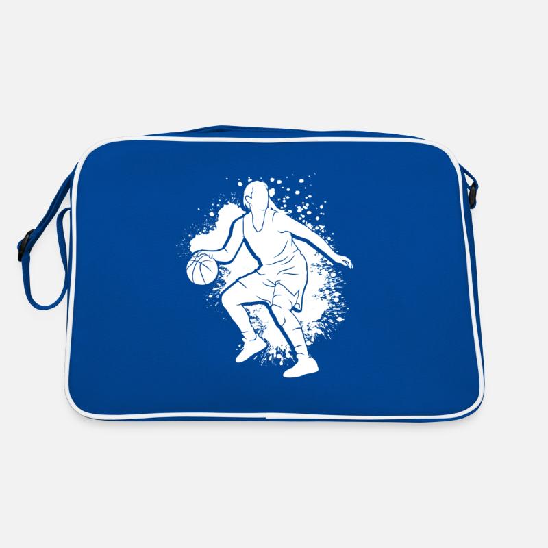 Dunking Basketball Player Layup Gift Bask Retro Bag