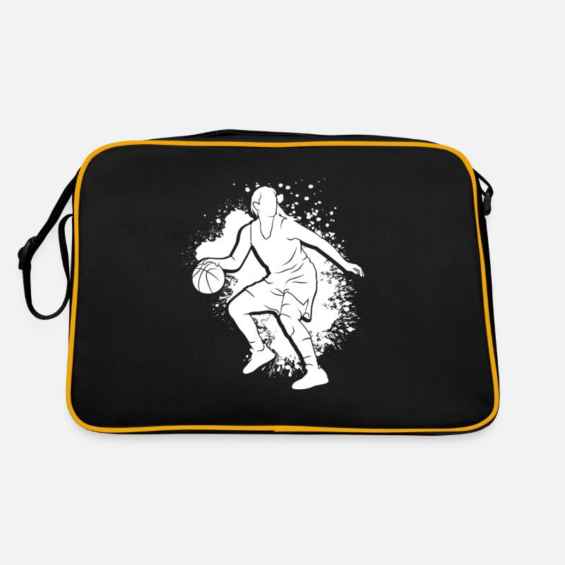 Dunking Basketball Spieler Korbleger Geschenk Bask Retro Tasche