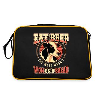 L'élevage bovin Mangez du bœuf The West Cattle Rancher - Sac Retro - noir/or - Dos