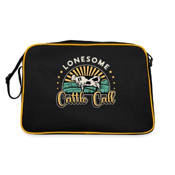 Élevage de bétail Appel de bétail solitaire Animaux de la ferme - Sac Retro - noir/or - Dos