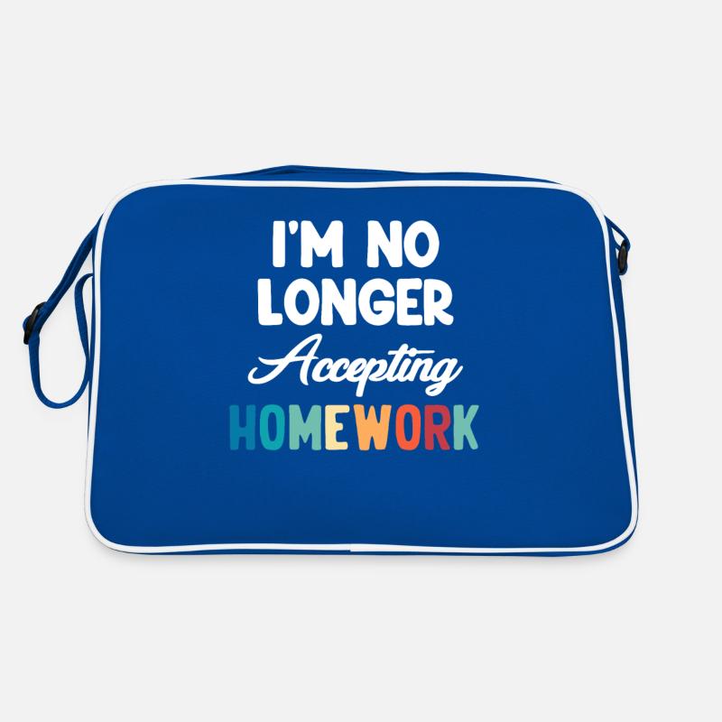 I don't accept homework-sarcastic Retro Bag