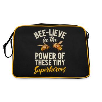 Bee Gifts - Retro Bag - black/gold - Back