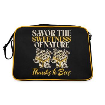 Bee Gifts - Retro Bag - black/gold - Back